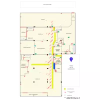 plan de circulation pi&eacute;tons et chariots