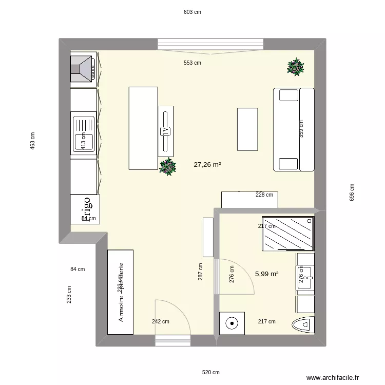Ma maison FS studio. Plan de 