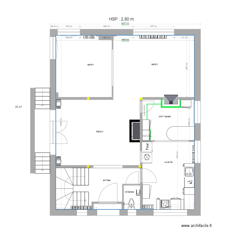 Enghien rez de chaussée 15 12 2020 . Plan de 0 pièce et 0 m2