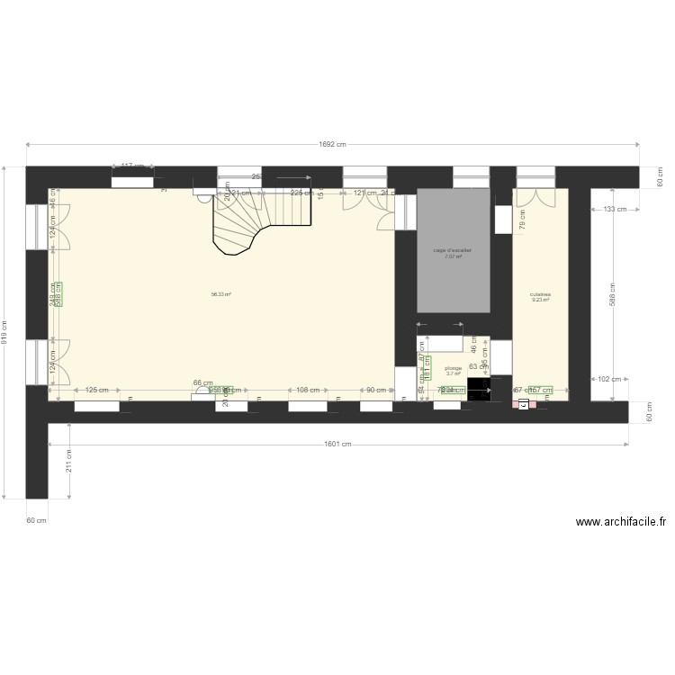 Plan Etage 1 les beaux arts. Plan de 0 pièce et 0 m2