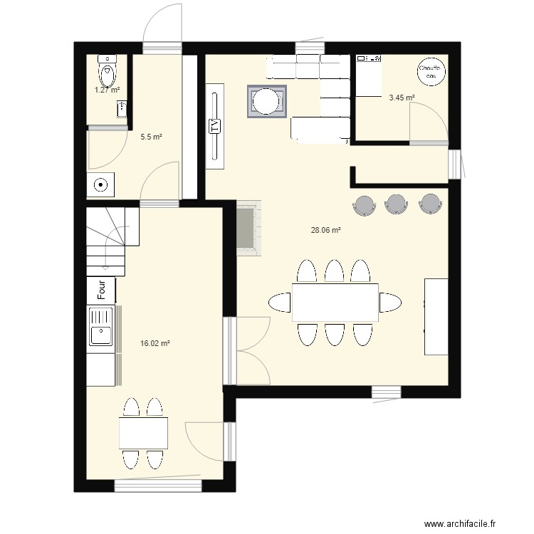 MAISON GUILLAUME REZ. Plan de 0 pièce et 0 m2