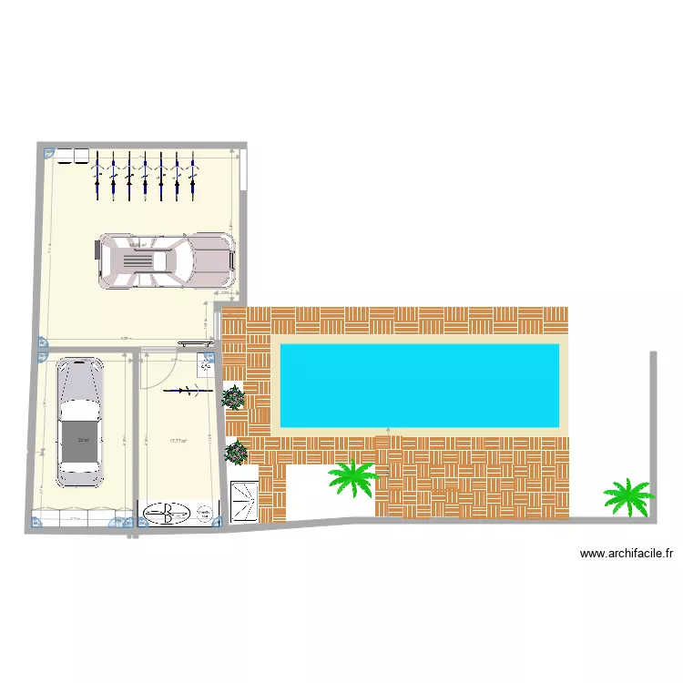 garage r&eacute; Mai 2023. Plan de 