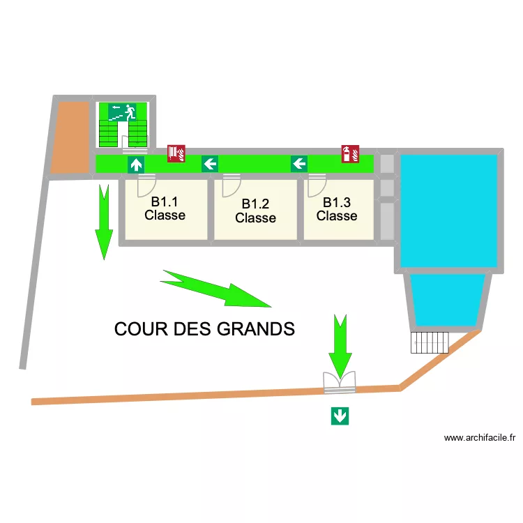 Saint servais B 1er. Plan de 
