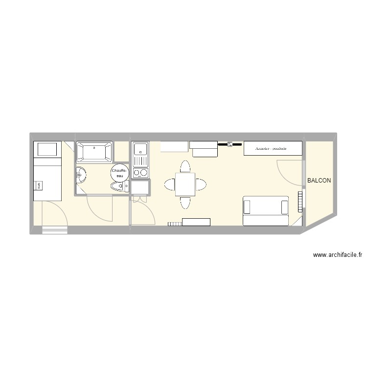 appart pleynet. Plan de 0 pièce et 0 m2