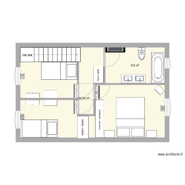 Chambre. Plan de 0 pièce et 0 m2