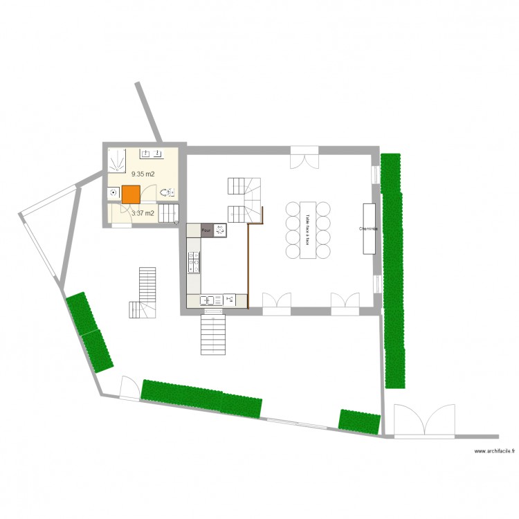 grange sermaise 10 M X 8 M PARCELLE 2081escalier 2. Plan de 0 pièce et 0 m2