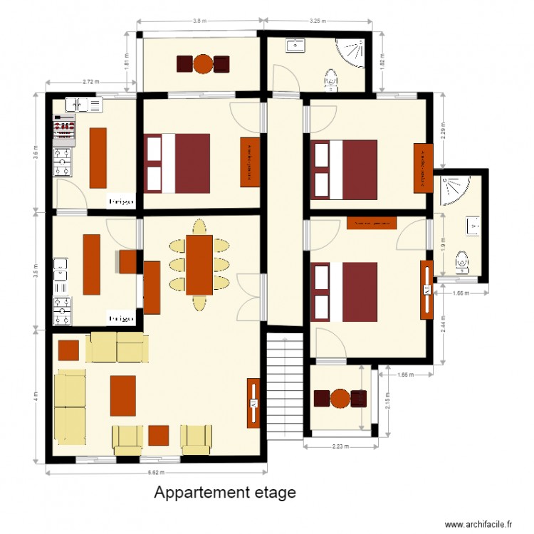 new prosper etage. Plan de 0 pièce et 0 m2