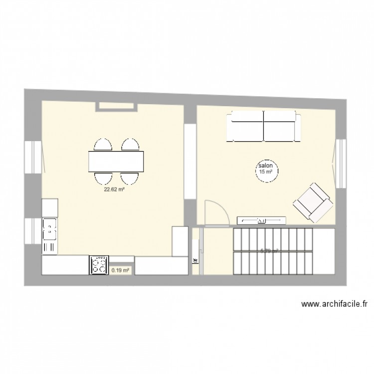 Anatole France 4ème étage duplex 1 aménagé. Plan de 0 pièce et 0 m2