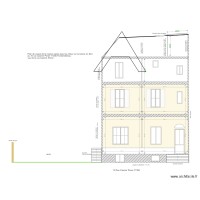 plan de coupe maison 2 etages fenetres apres Velux