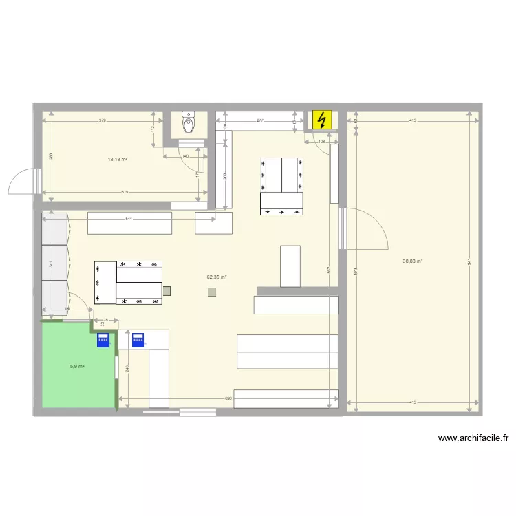 LS SAINT MICHEL. Plan de 