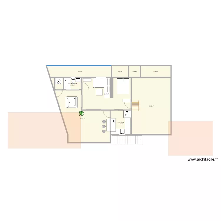ETAGE CASA HARMONY . Plan de 
