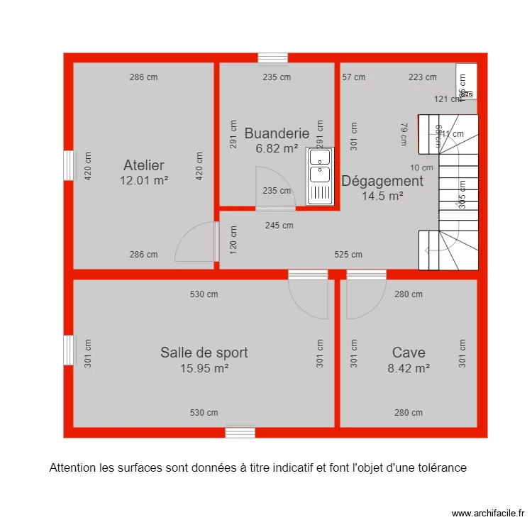 BI 5991 sous sol côté. Plan de BI 5991 sous sol côté. Plan de