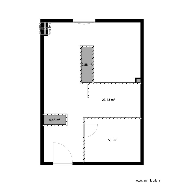 Bon Joseph Existant. Plan de 0 pièce et 0 m2