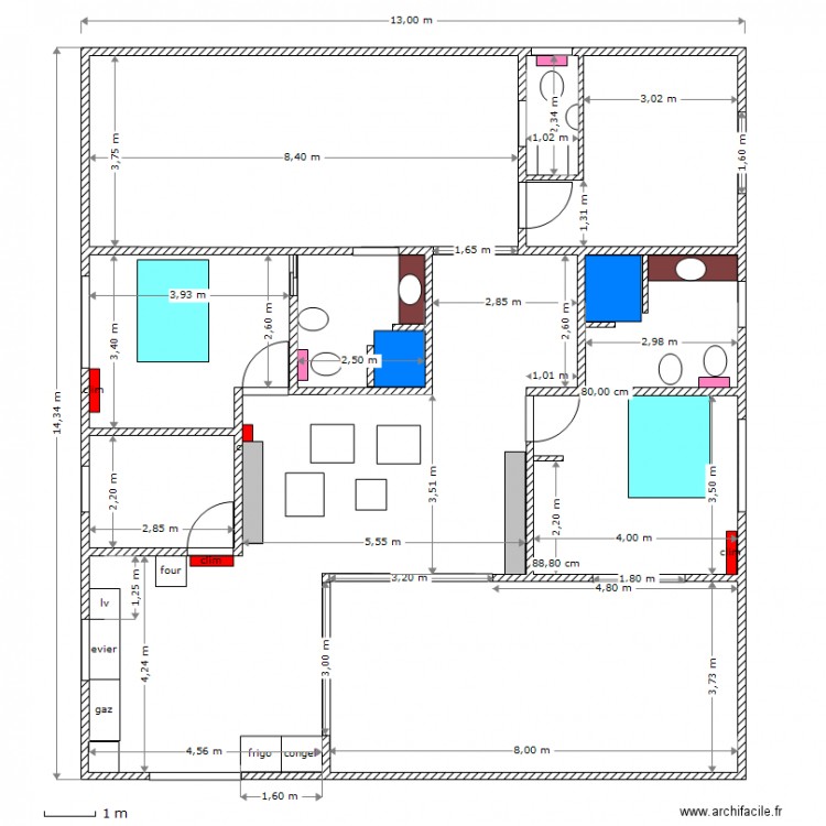 plan definitif tiva. Plan de 0 pièce et 0 m2