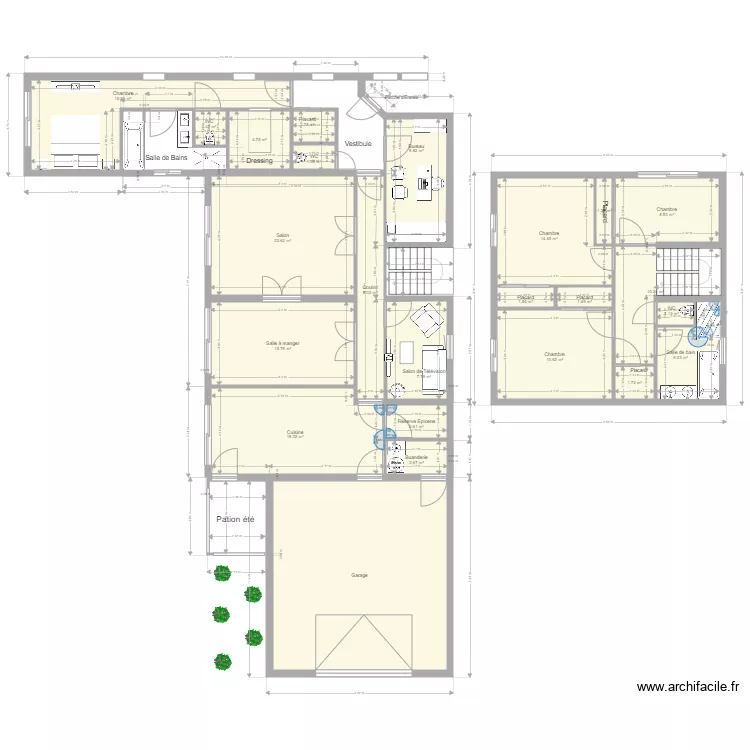 ST EVARZEC RDC. Plan de 