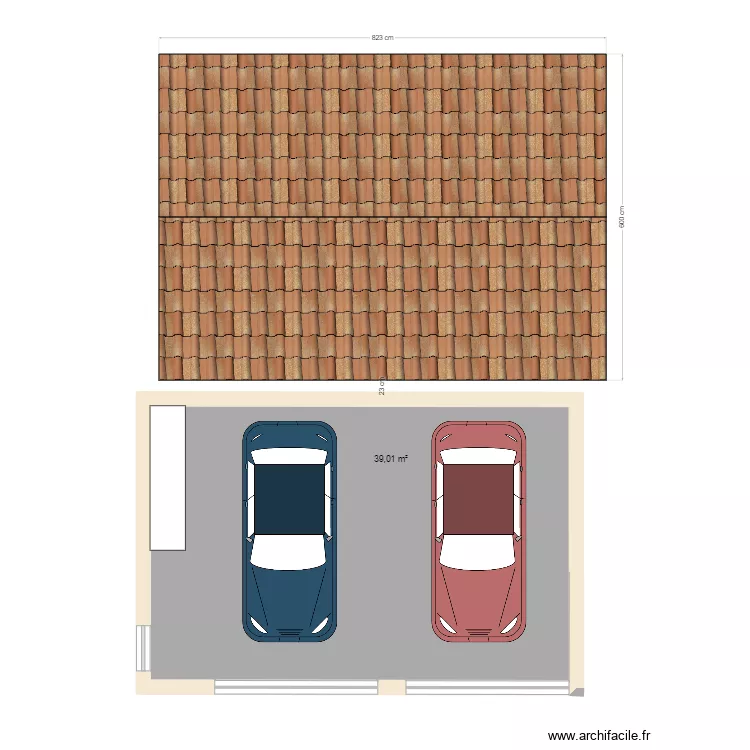 Garage. Plan de 