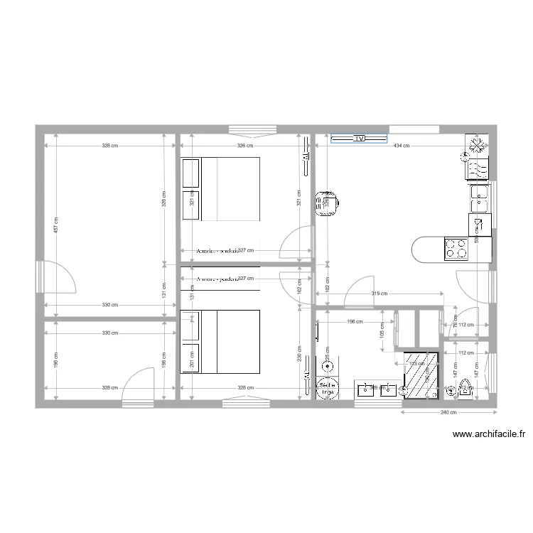 chalet clefcy 4. Plan de 