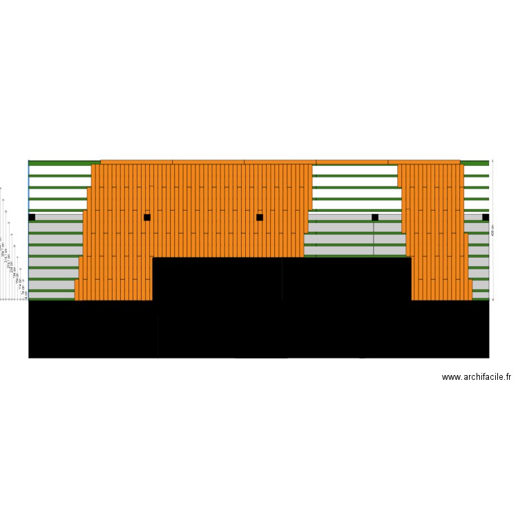 terrasse 40 mur 1501. Plan de 0 pièce et 0 m2