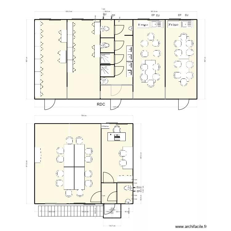 MAITRE CUBE CHANTIER MEYZIEU. Plan de 