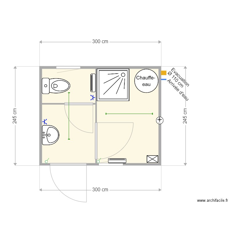 Module sanitaire 3024 CTX 2019. Plan de 0 pièce et 0 m2