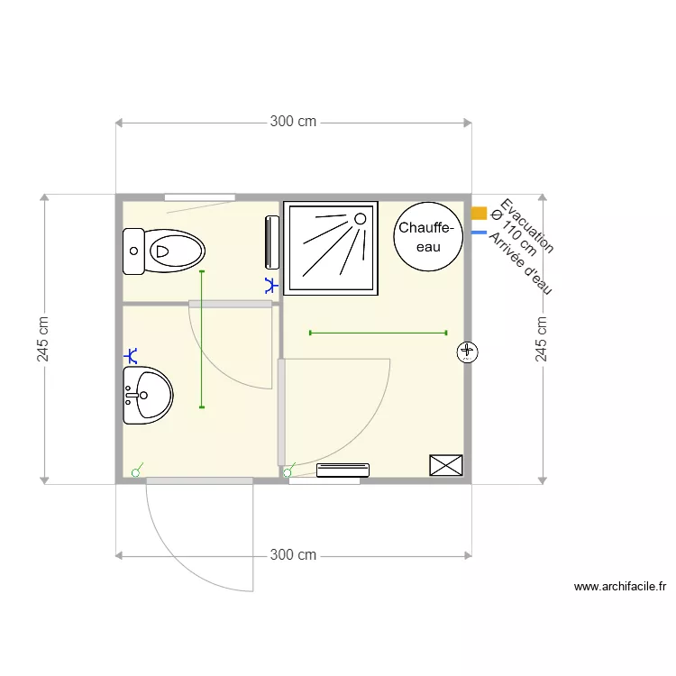 Module sanitaire 3024 CTX 2019. Plan de 