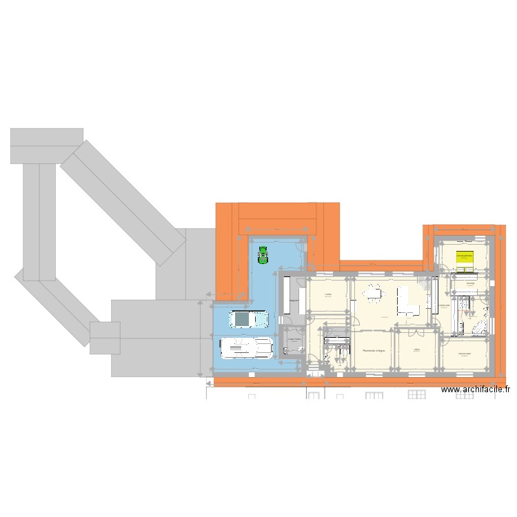 Habitable parking. Plan de 0 pièce et 0 m2