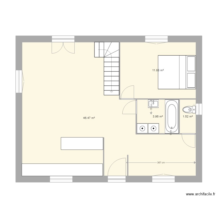 nouveau margot SDB2. Plan de 0 pièce et 0 m2