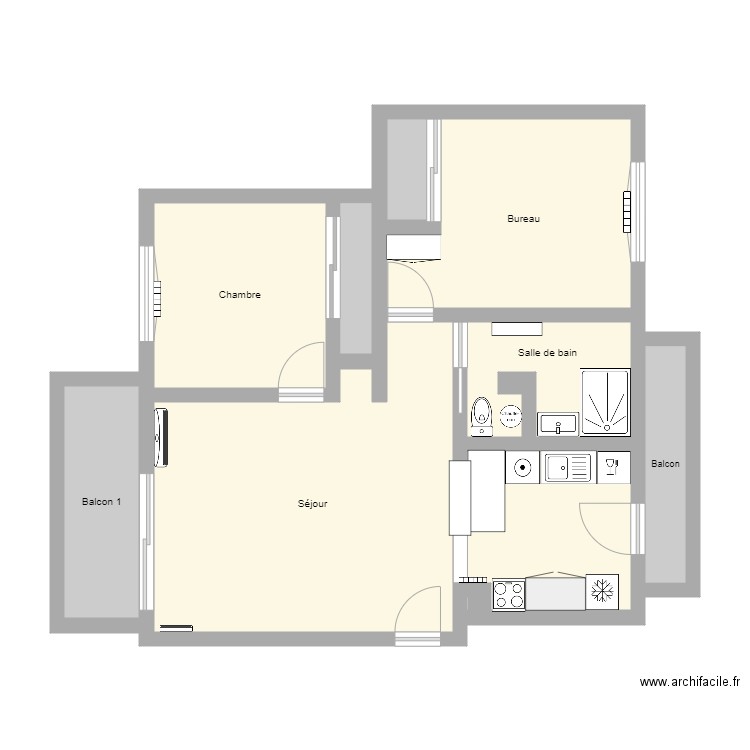 Appartement St jean. Plan de 0 pièce et 0 m2