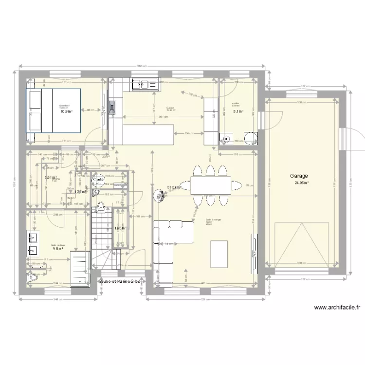 bruno et karine 2 bis. Plan de 