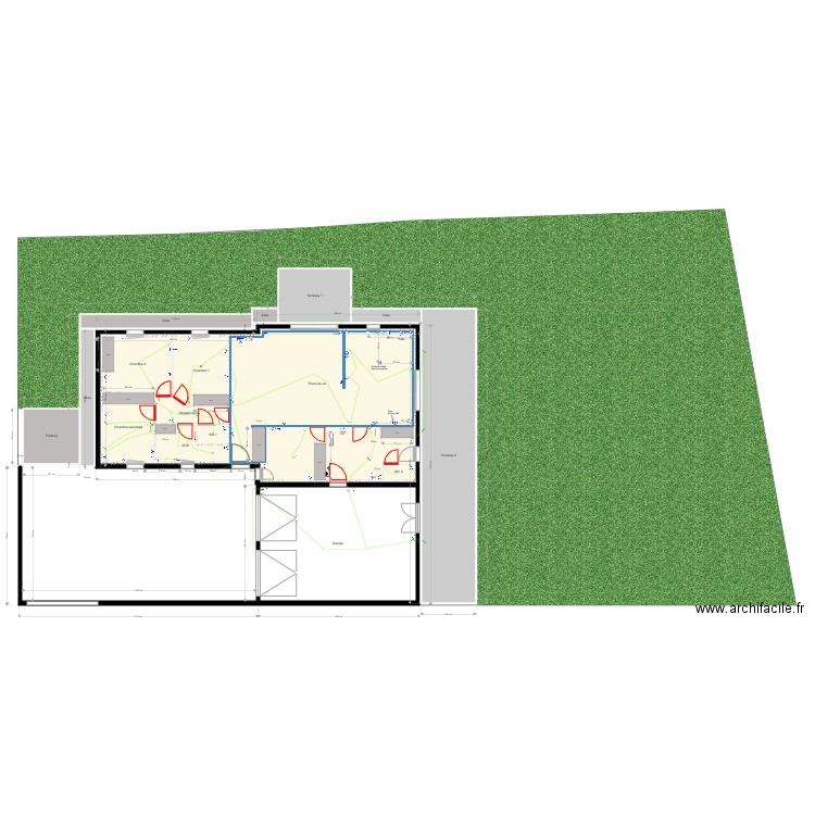 Maison 5 électricité. Plan de 0 pièce et 0 m2