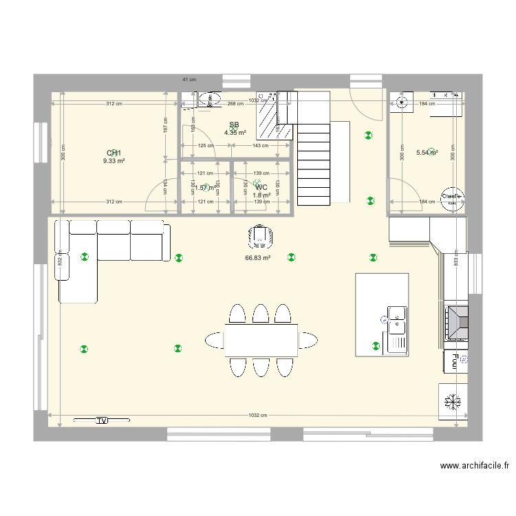 PROJET. Plan de 0 pièce et 0 m2