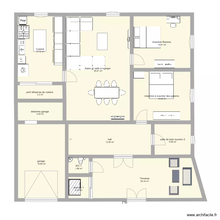 maison tunisie . Plan de maison tunisie . Plan de