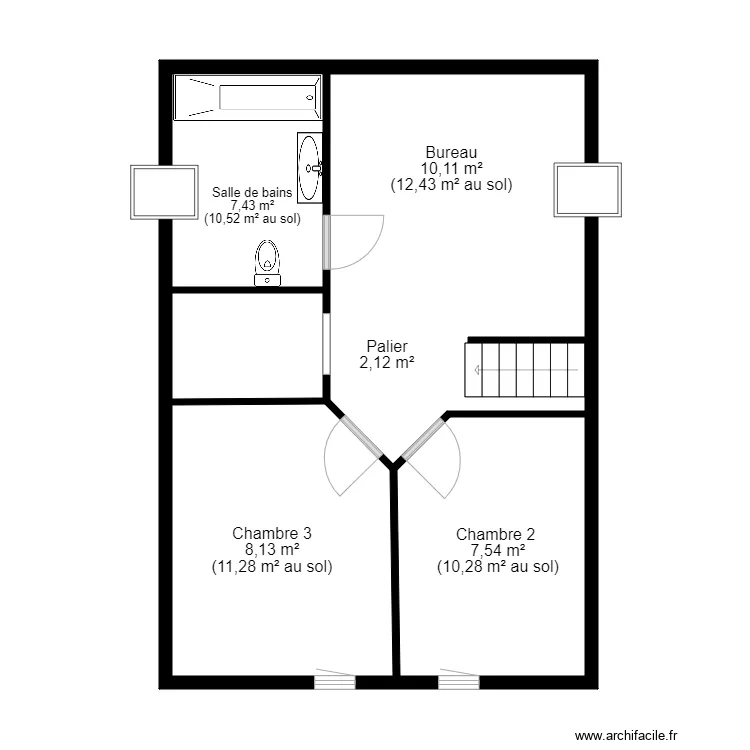 413145 LE ROUX. Plan de 