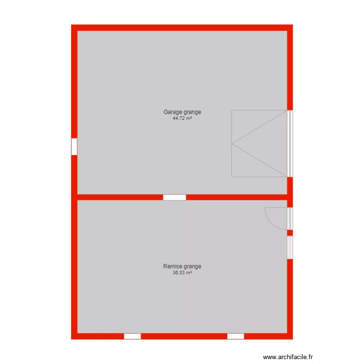 BI 3902  annexe non c&ocirc;t&eacute;. Plan de 
