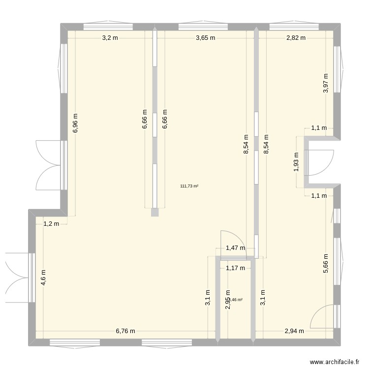 Tonton Ramzi. Plan de 2 pièces et 115 m2