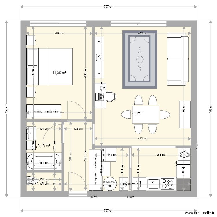 plan après module 10. Plan de 0 pièce et 0 m2