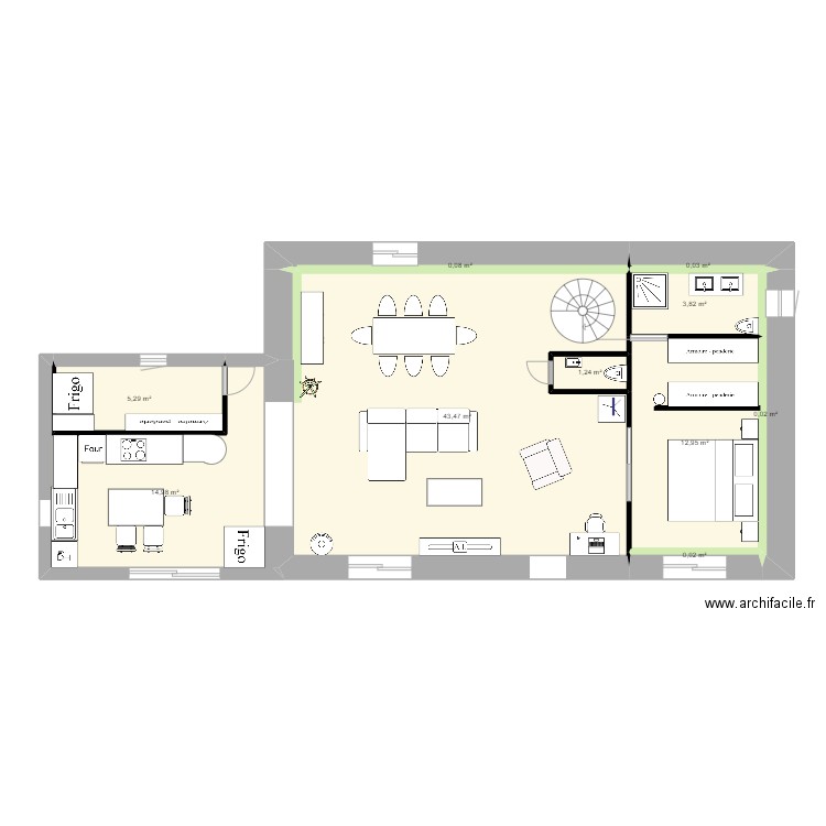 caaka 3. Plan de 0 pièce et 0 m2