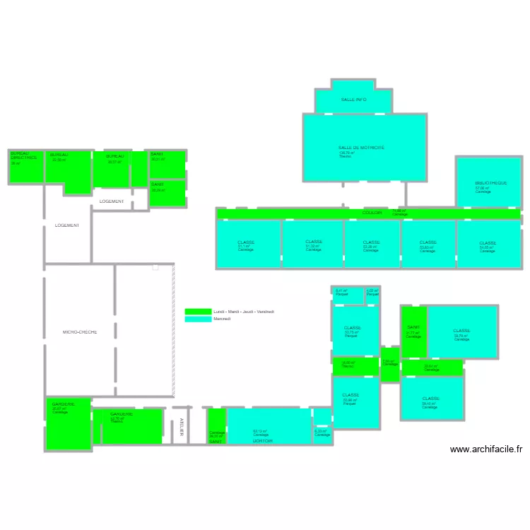 SAINT MARIE. Plan de 
