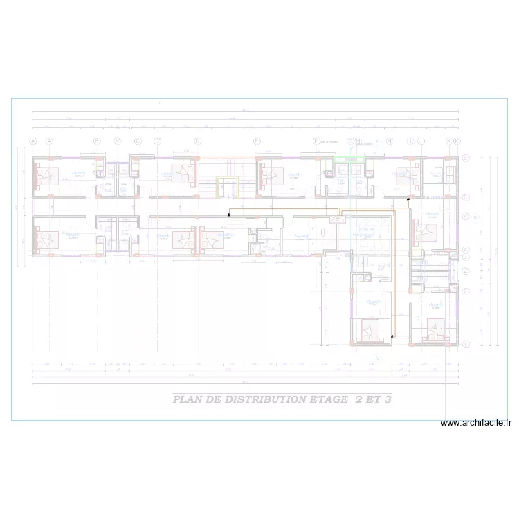 Vid&eacute;o surveillance Etage 2 et 3 Hotel TAZ kribi. Plan de 0 pièce et 0 m2