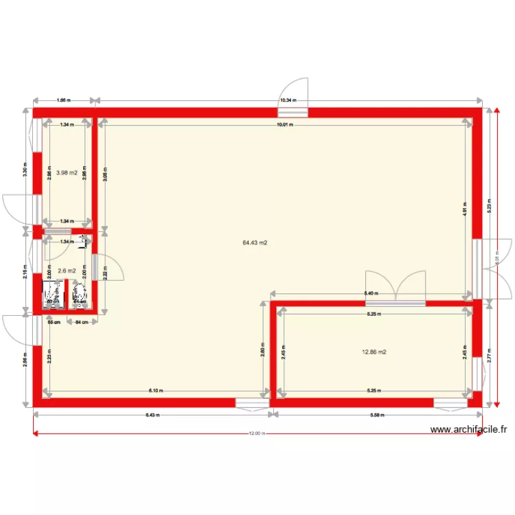 Brasserie 6 sans installations 2. Plan de Brasserie 6 sans installations 2. Plan de