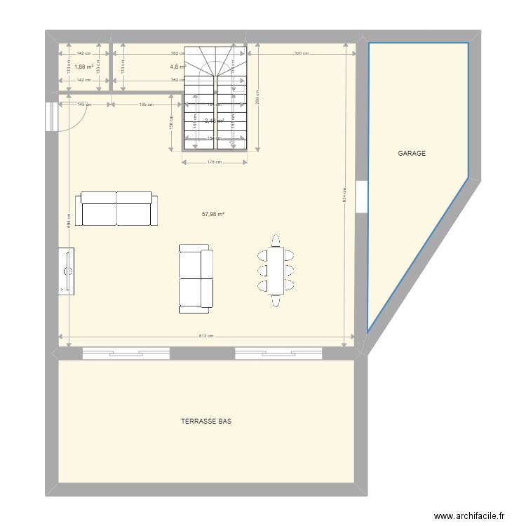 PLAN FABREGAS V5. Plan de 17 pièces et 229 m2