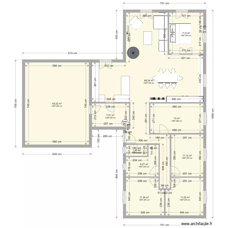 falgueyrette . Plan de 