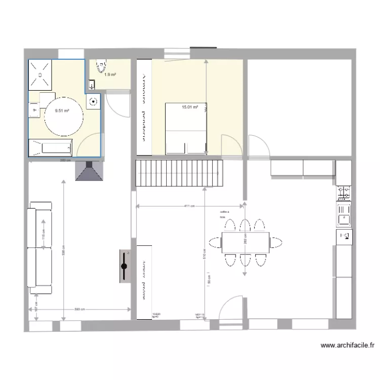 existant rez mod 2 soir. Plan de existant rez mod 2 soir. Plan de