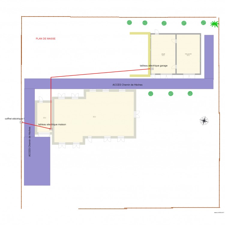 garage  alim électrique2. Plan de 0 pièce et 0 m2