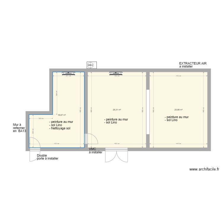 labo après. Plan de 0 pièce et 0 m2