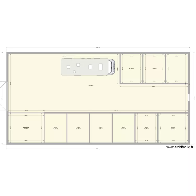 ecurie brognon. Plan de 
