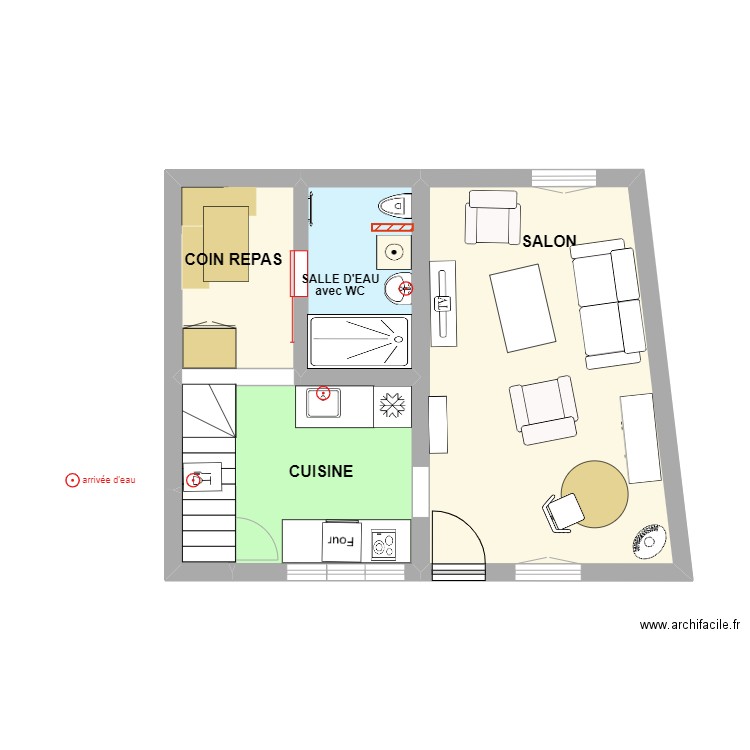 BORDIER_plans projetés ADT. Plan de 8 pièces et 75 m2