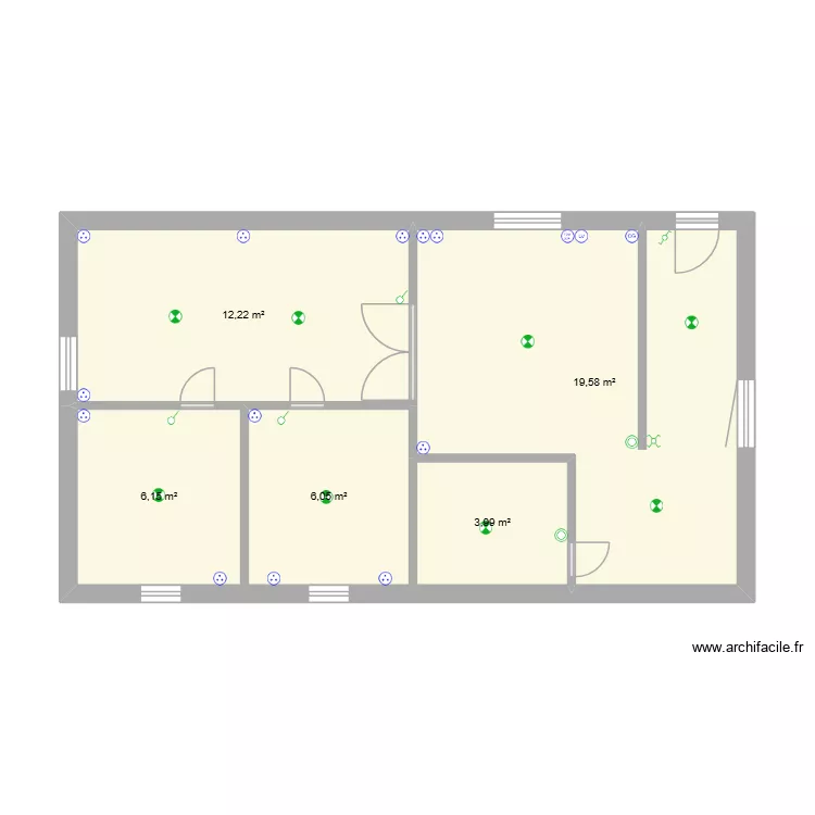 PROJET ORAL 2. Plan de 5 et 48 m² PROJET ORAL 2. Plan de 5 et 48 m²