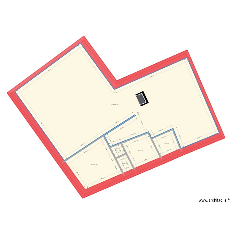 Cadastre mesure Garnier. Plan de 7 pièces et 290 m2