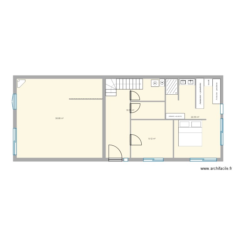 Maison Gallieni. Plan de 0 pièce et 0 m2